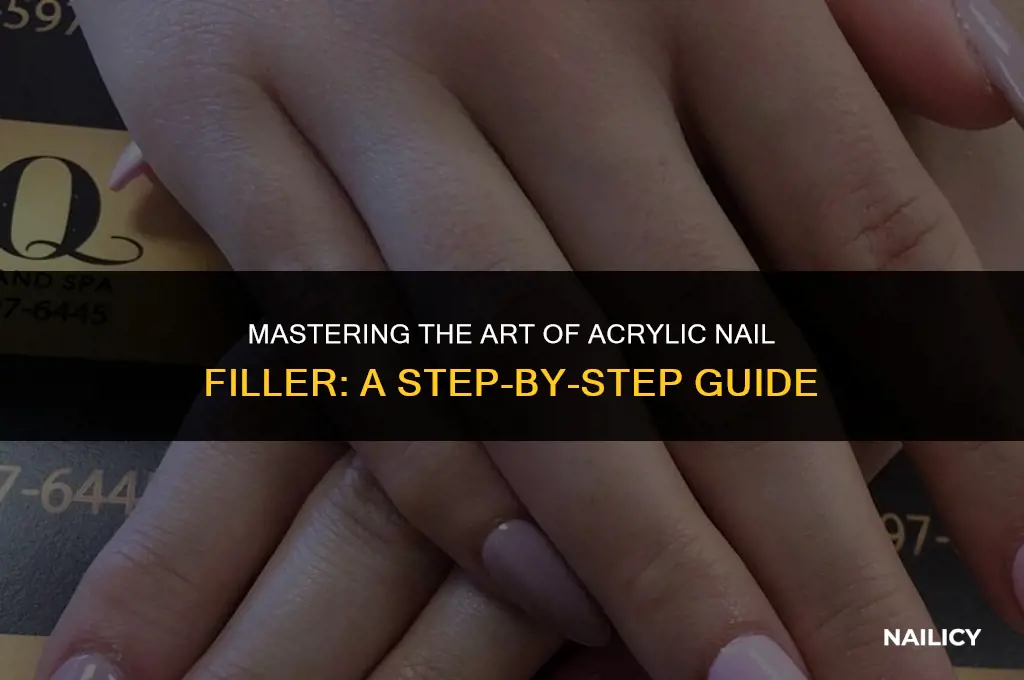how to use an acrylic nail filler