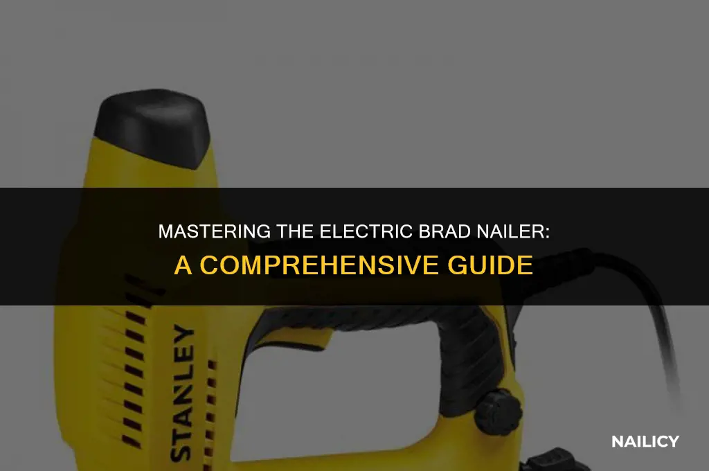 how to use an electric brad nailer