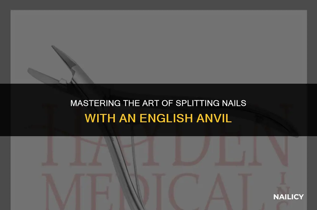 how to use an english anvil nail splitter