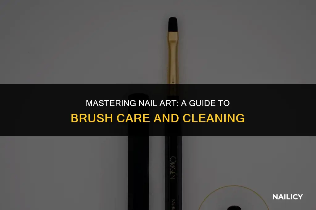 how to use and clean nail art brushes