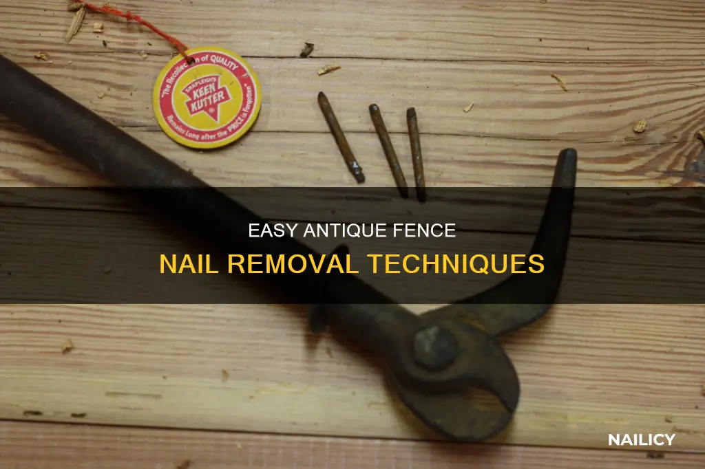 how to use antique fence nail remover