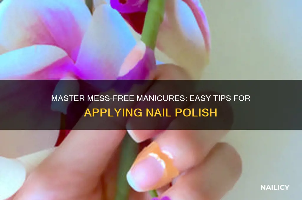 how to use aply nail polish without any mess