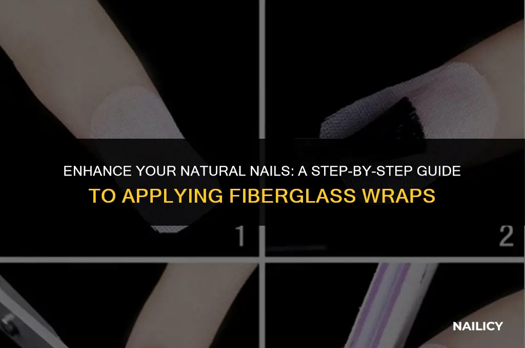 how to use apply fiberglass wraps on natural nails