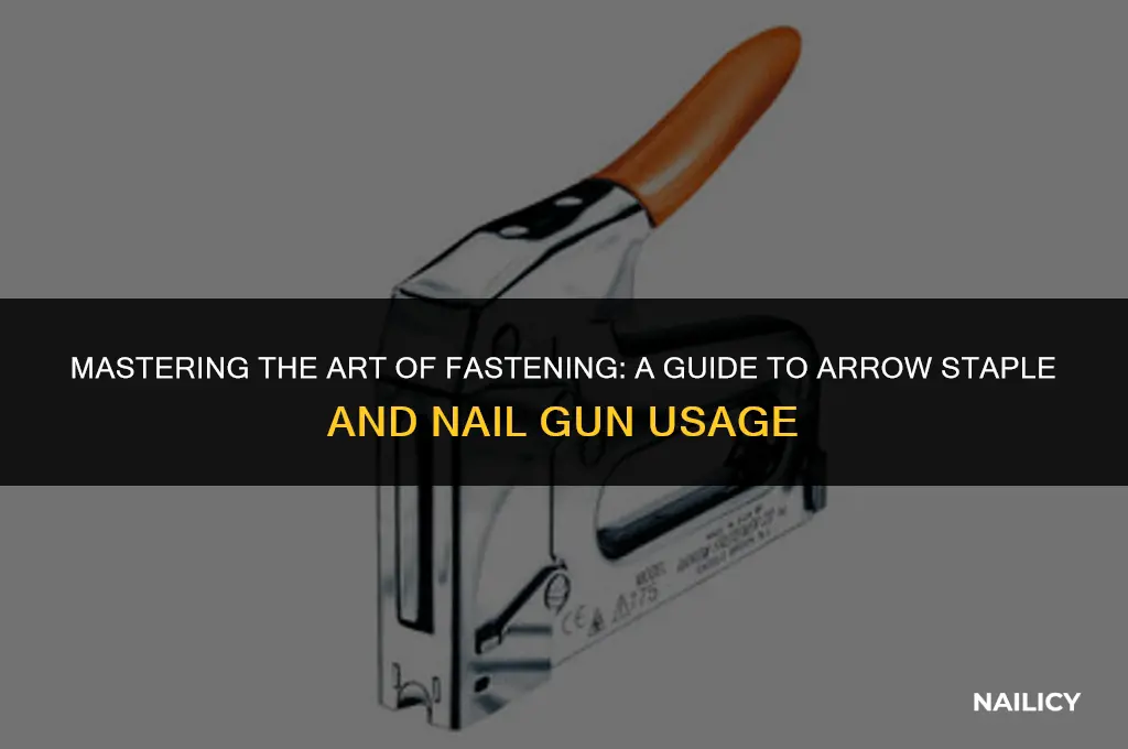 how to use arrow staple and nail gun