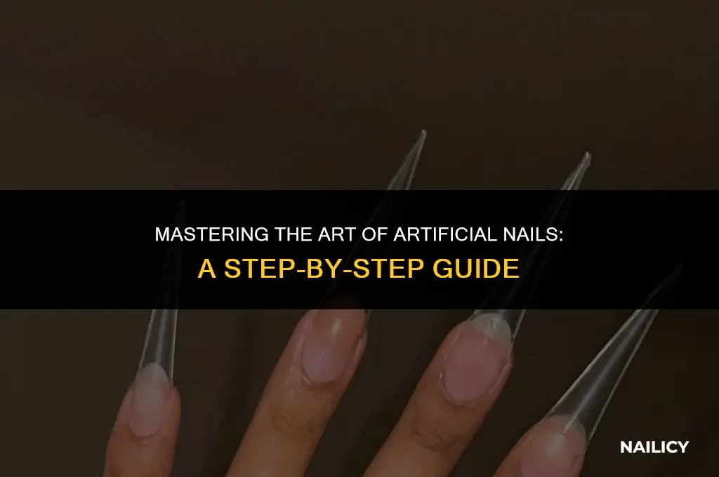 how to use artificial nail tips