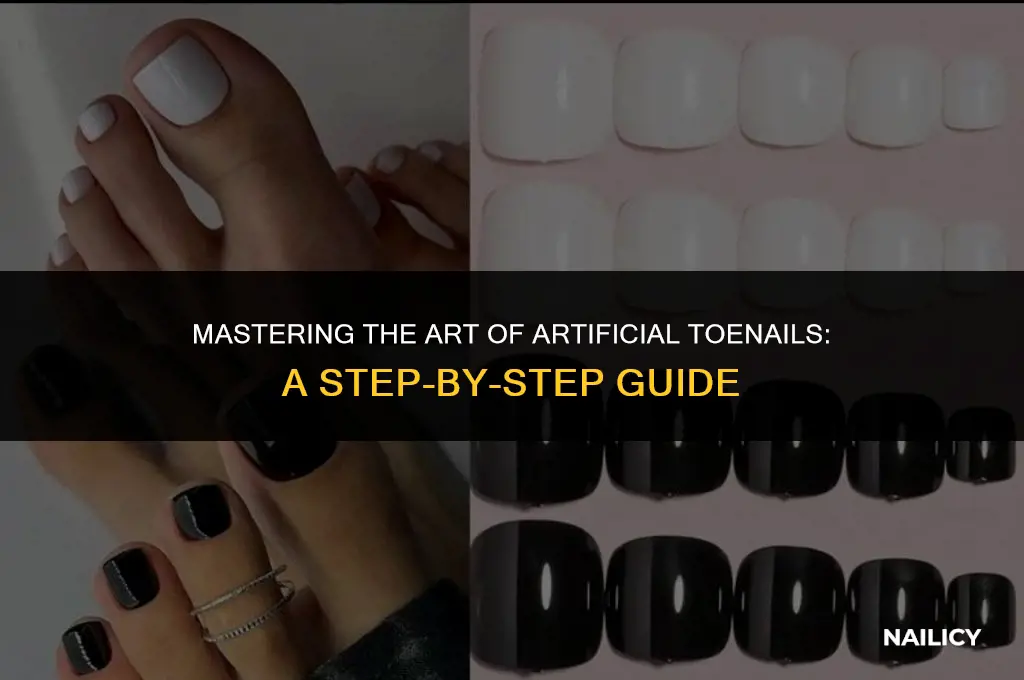 how to use artificial toe nails