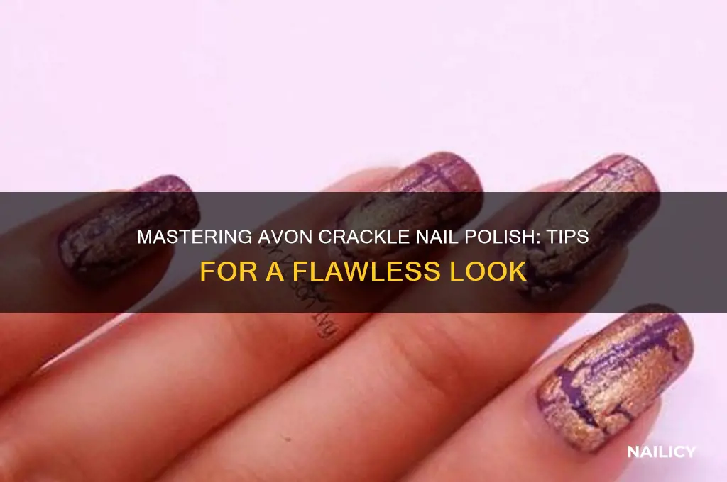 how to use avon crackle nail polish