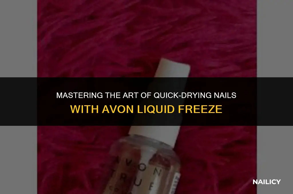 how to use avon liquid freeze quick dry nail spray