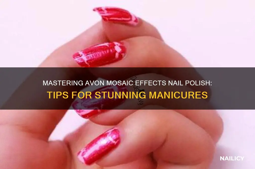 how to use avon mosaic effects nail polish