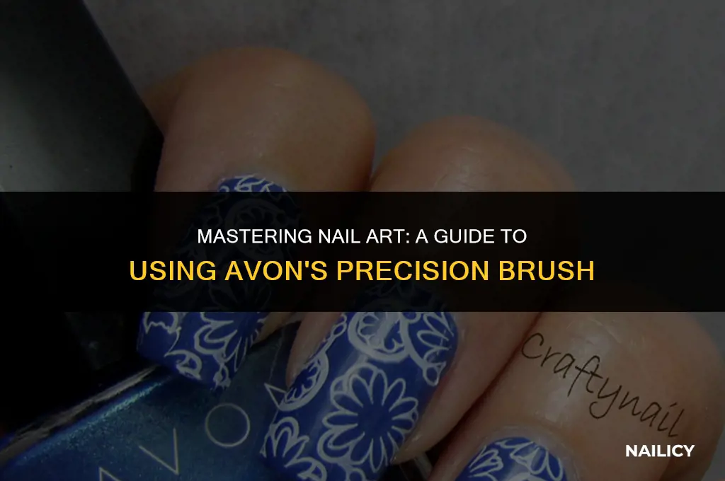 how to use avon nail art brush
