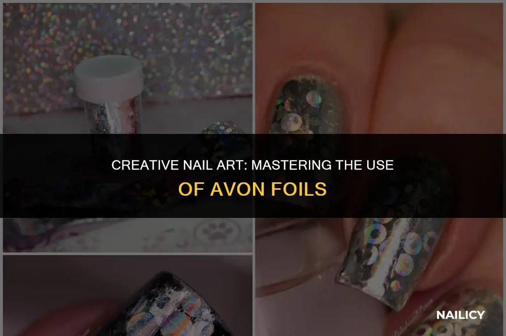 how to use avon nail art foil