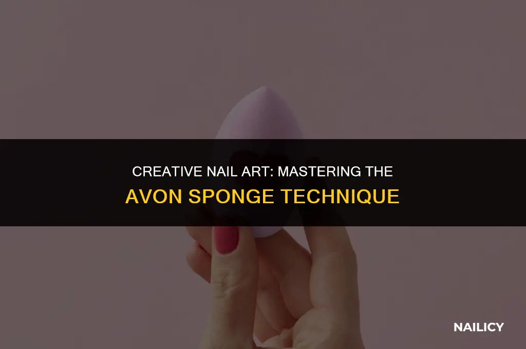 how to use avon nail art sponge