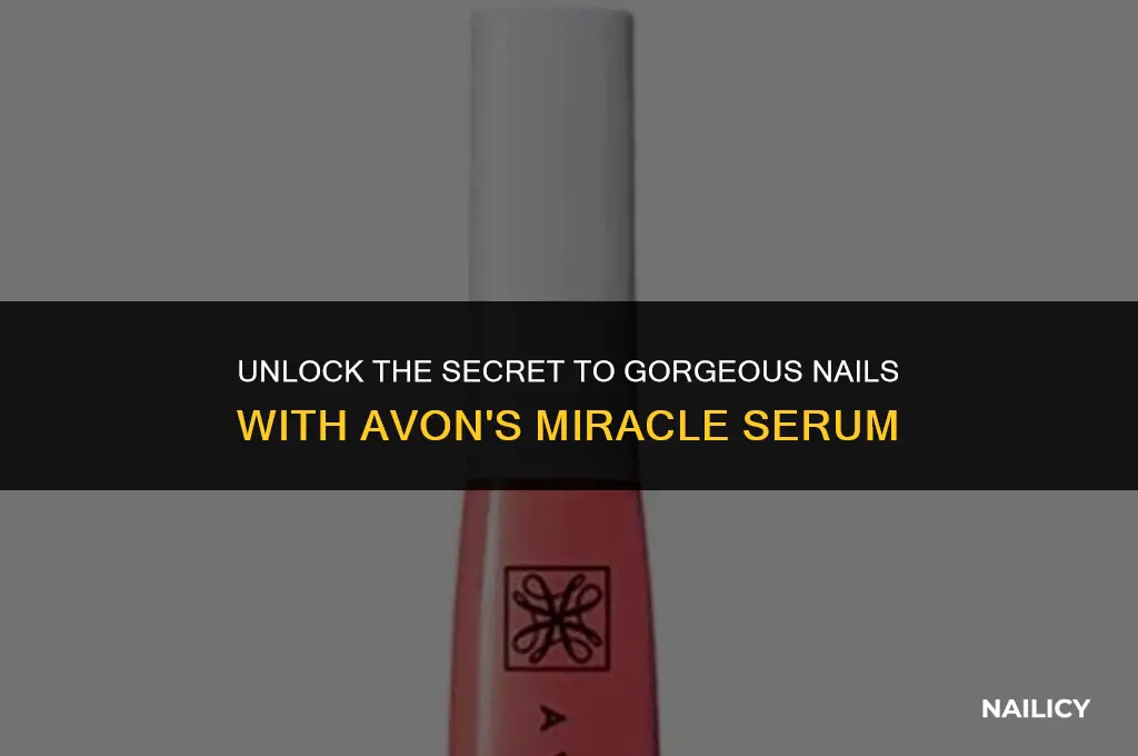 how to use avon nail serum