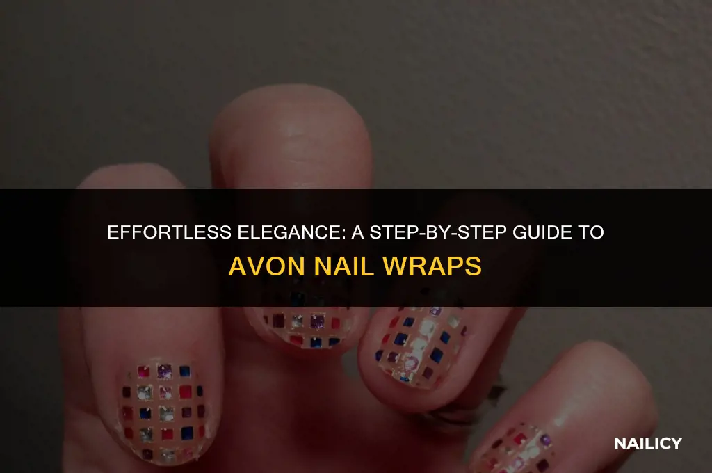 how to use avon nail wraps