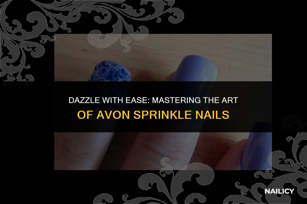 how to use avon sprinkle nails