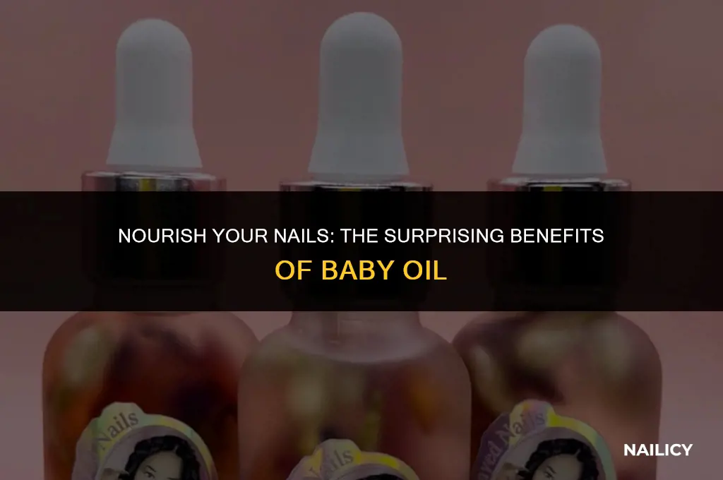 how to use baby oil for nails