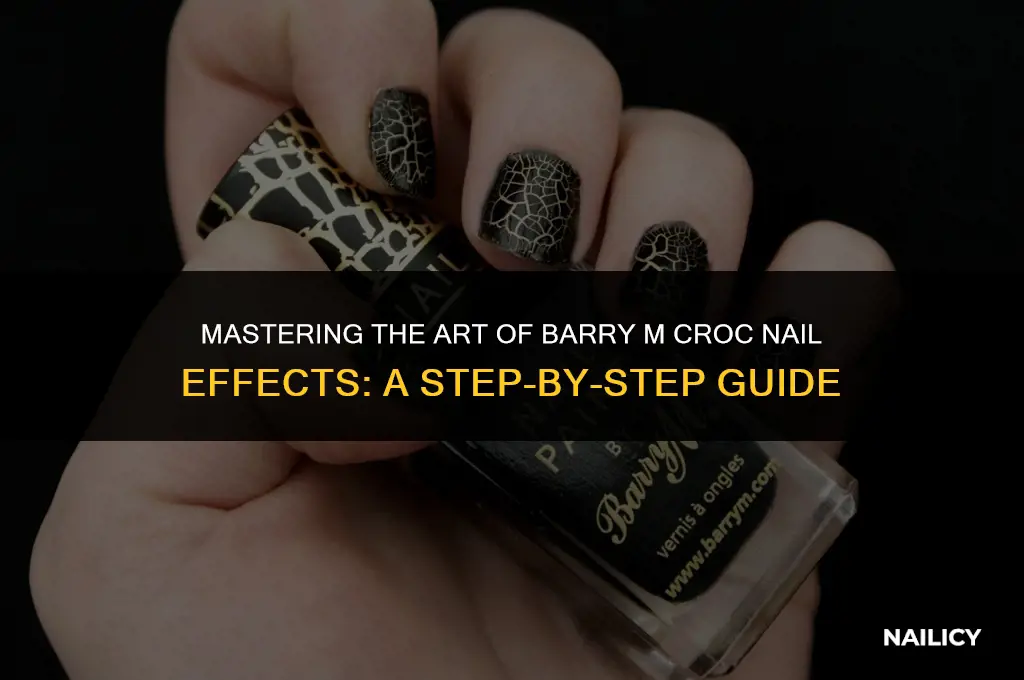 how to use barry m croc nail effects