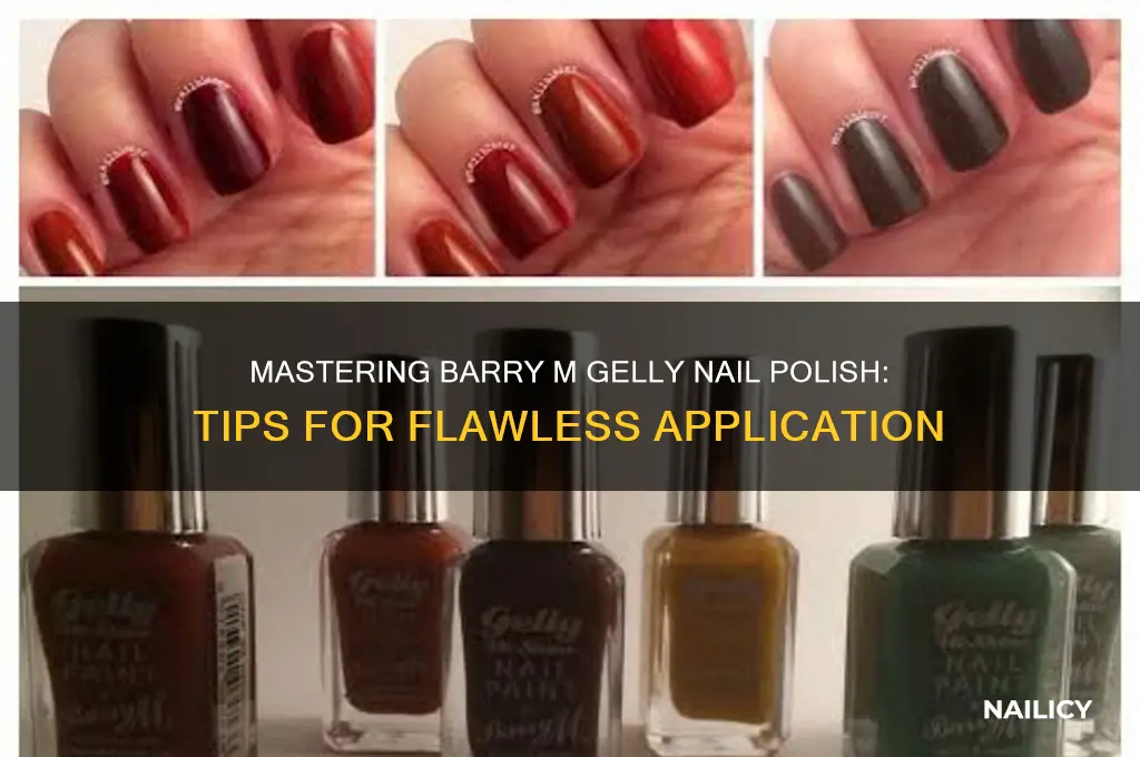 how to use barry m gelly nail polish