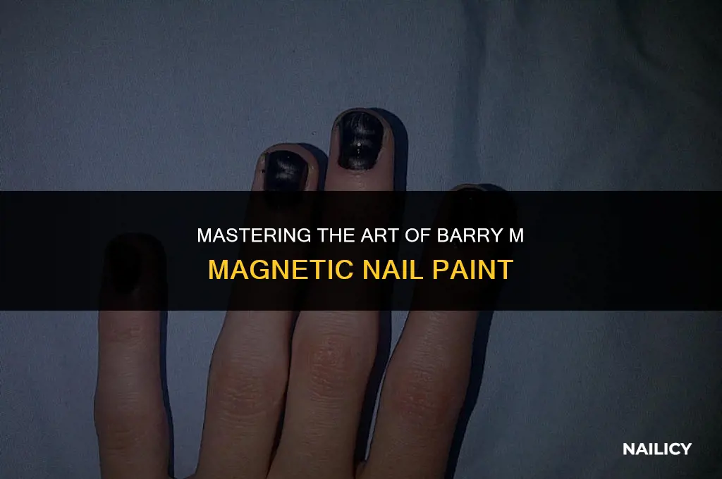 how to use barry m magnetic nail paint