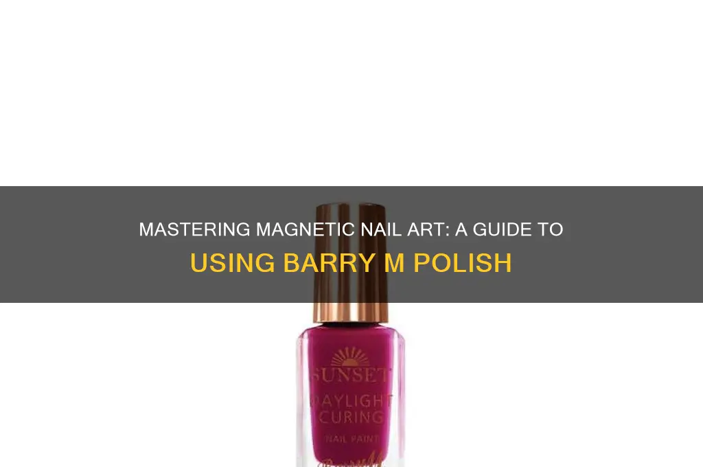 how to use barry m magnetic nail polish