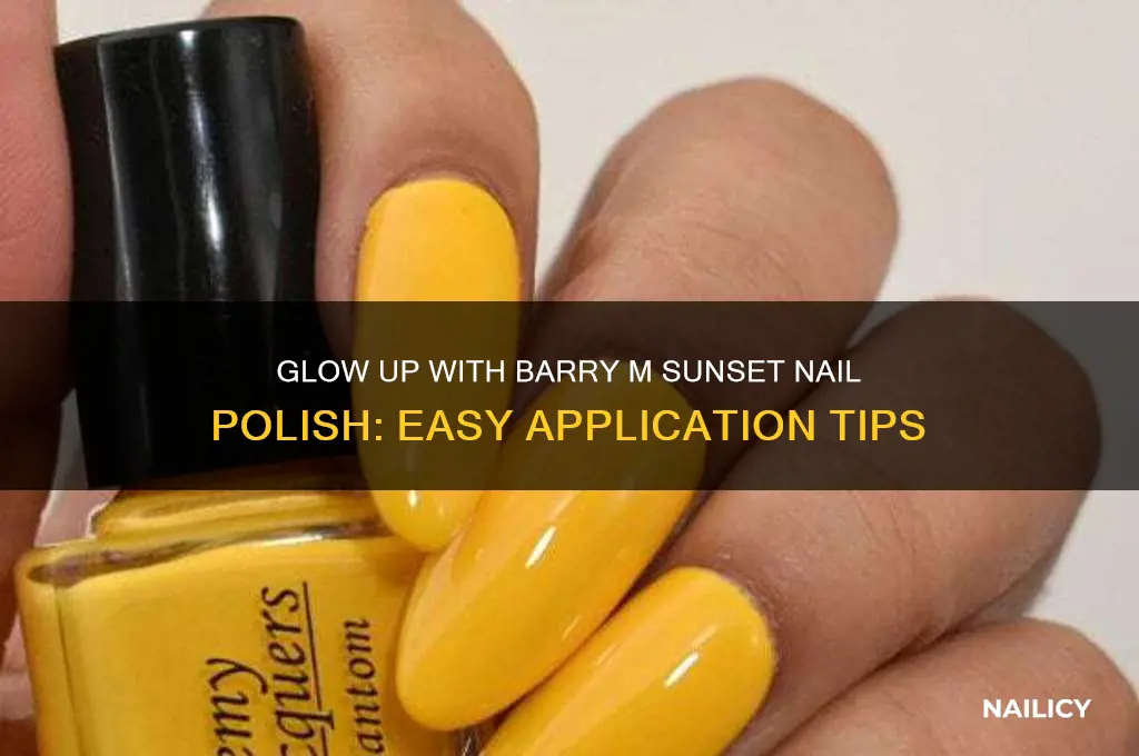 how to use barry m sunset nail polish