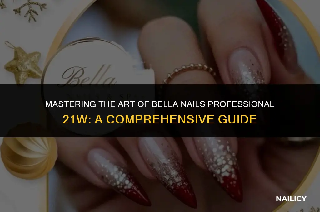 how to use bella nails professional 21 w