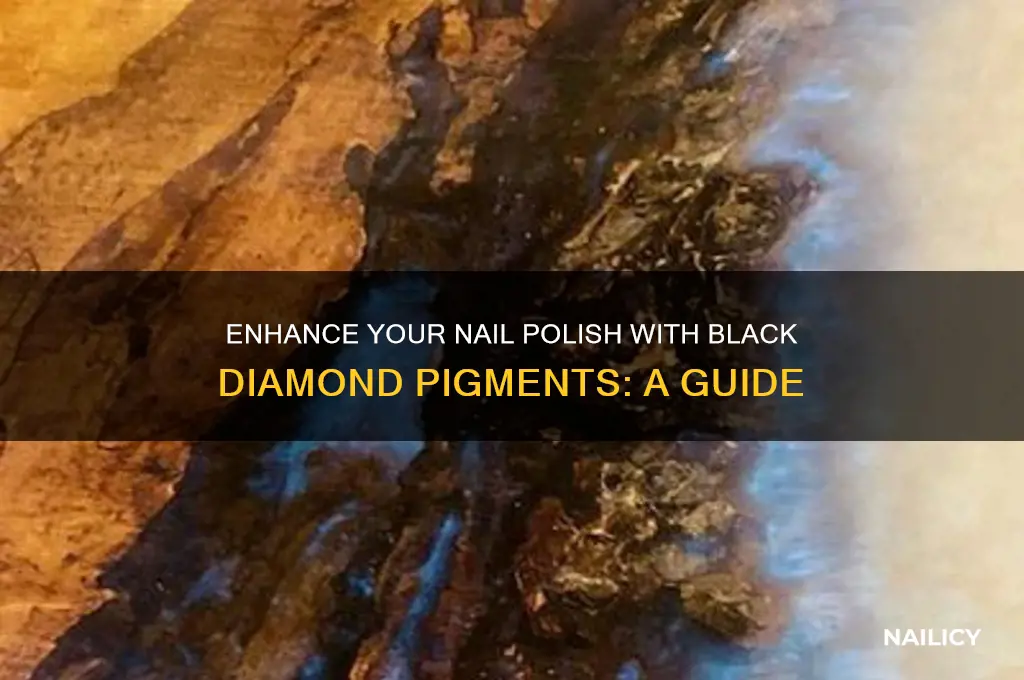 how to use black diamond pigments in nail polish