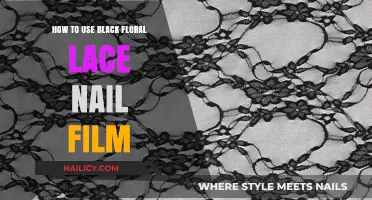 Elegant Nail Art: Mastering Black Floral Lace Nail Film
