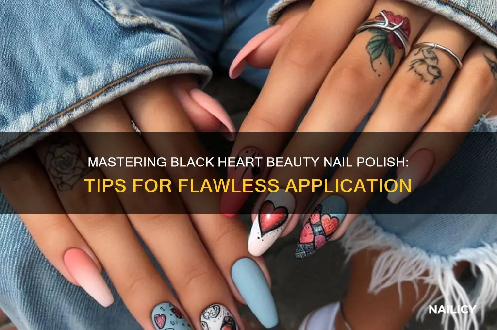 how to use black heart beauty nail polish