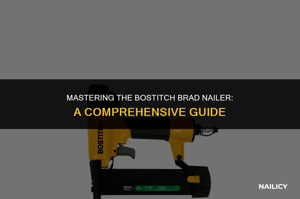how to use bostitch brad nailer