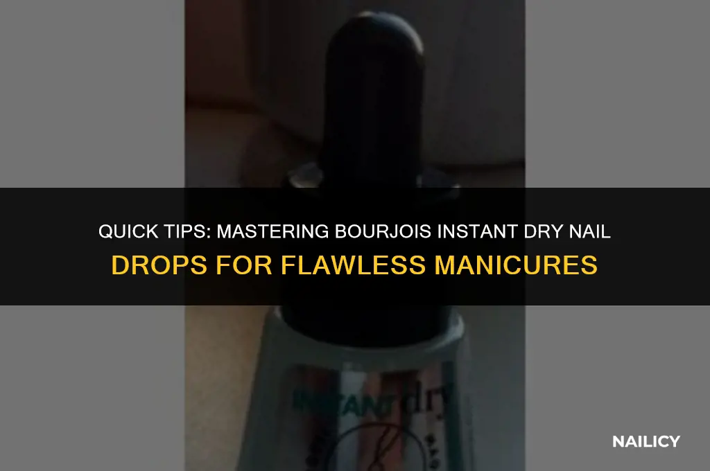 how to use bourjois instant dry nail drops