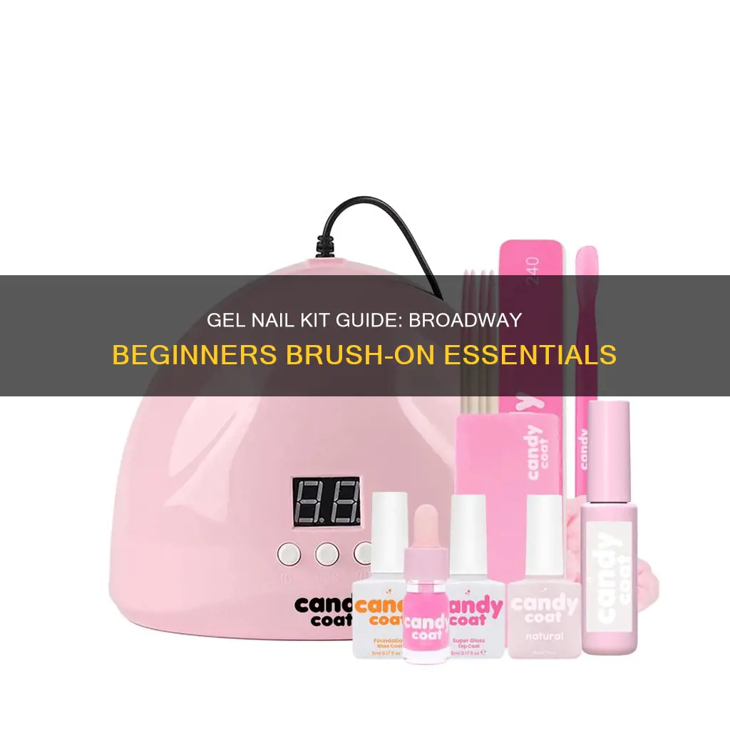 how to use broadway beginners brush on gel nail kit
