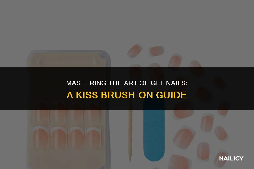how to use brush on gel nail kit by kiss