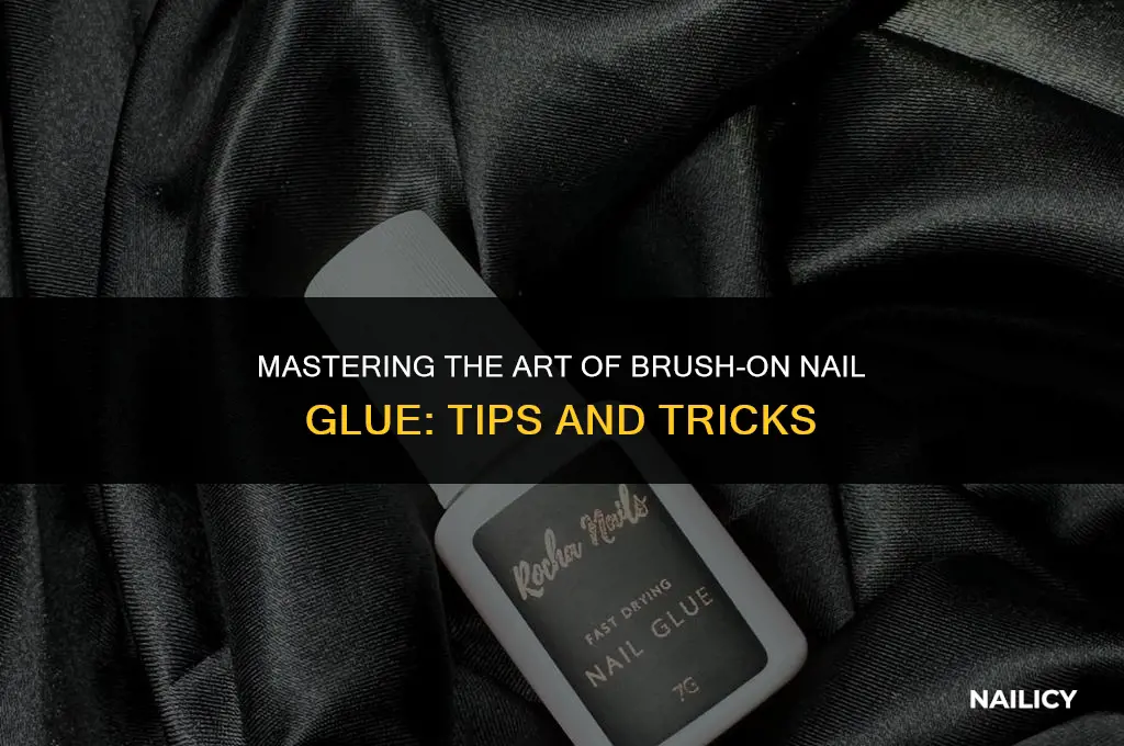 how to use brush on nail glue
