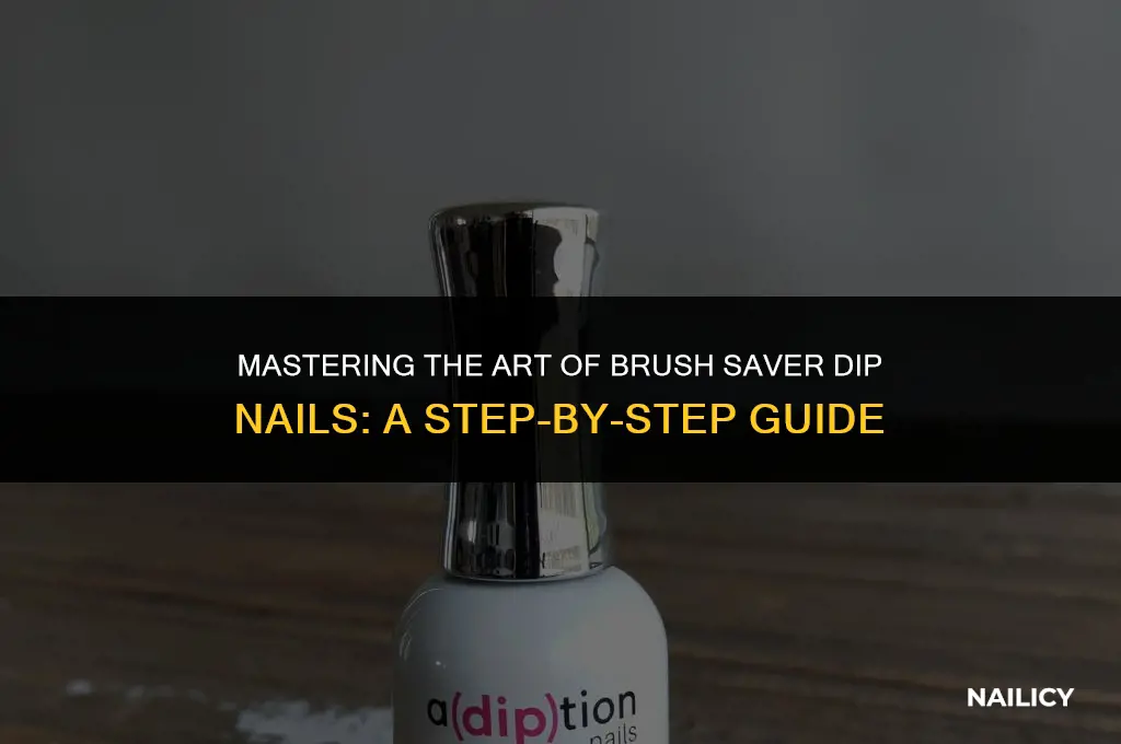 how to use brush saver dip nails