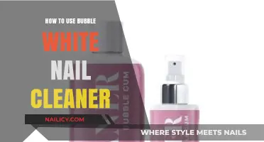Effortless Nail Care: Mastering the Use of Bubble White Nail Cleaner
