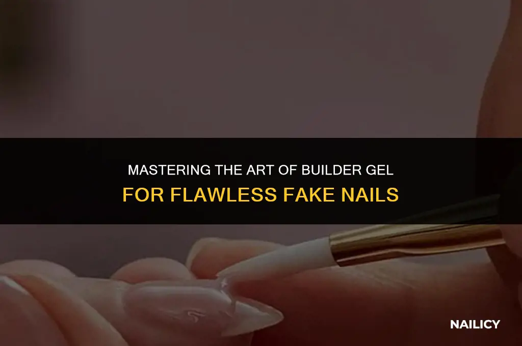 how to use builder gel to apply fake nails