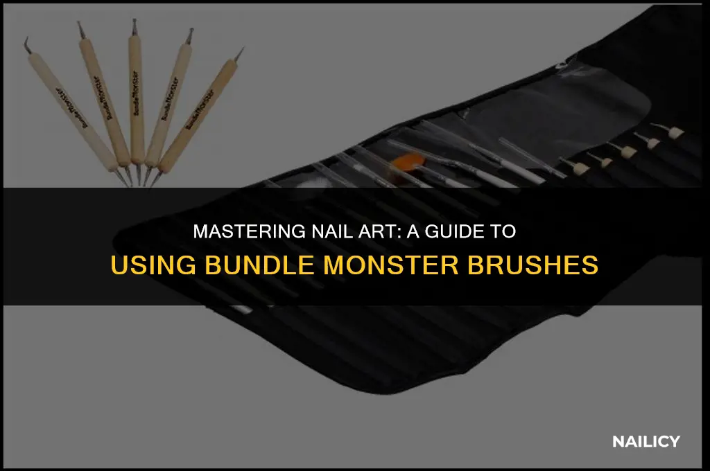 how to use bundle monster nail art brushes