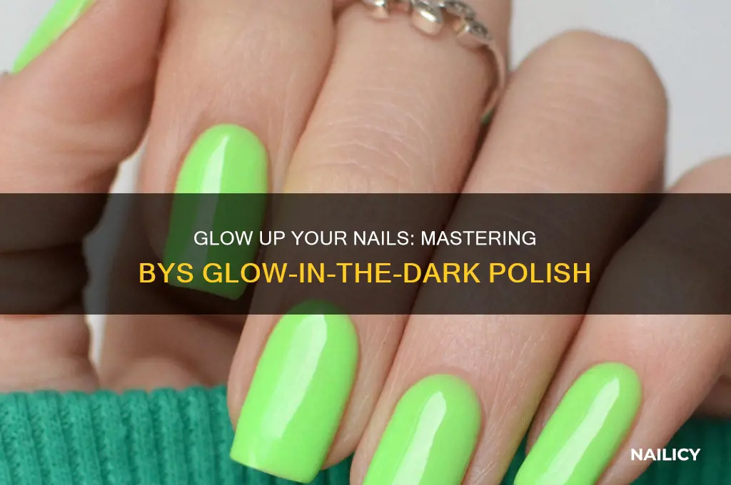 how to use bys glow in the dark nail polish