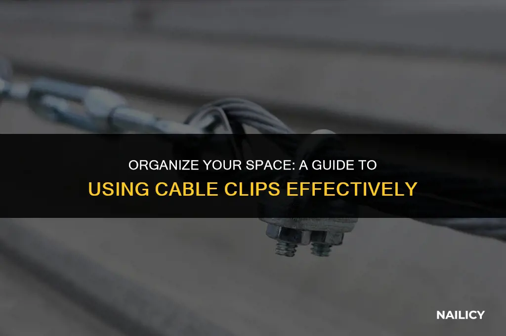 how to use cable clips nail