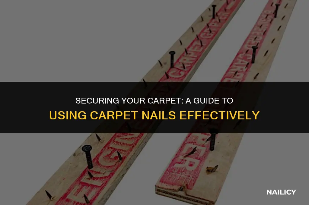 how to use carpet nails