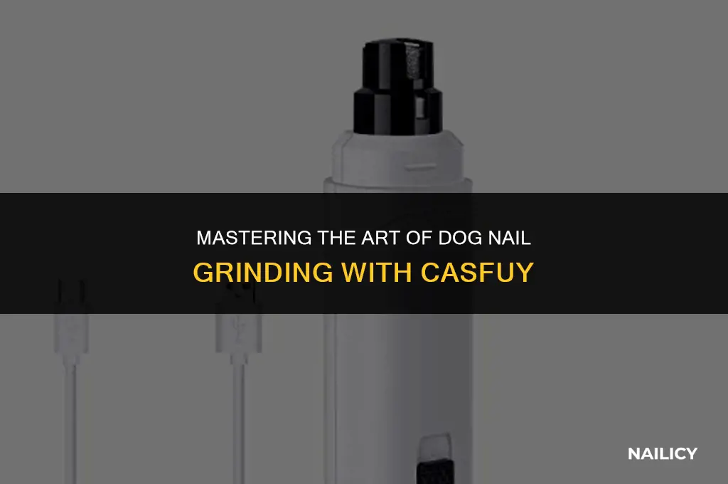 how to use casfuy dog nail grinder