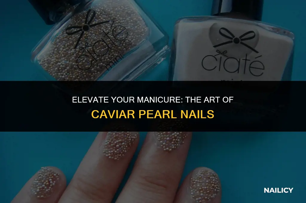 how to use caviar pearls on nails