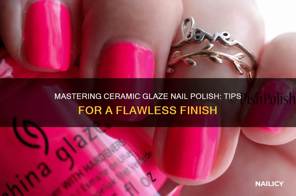 how to use ceramic glaze nail polish