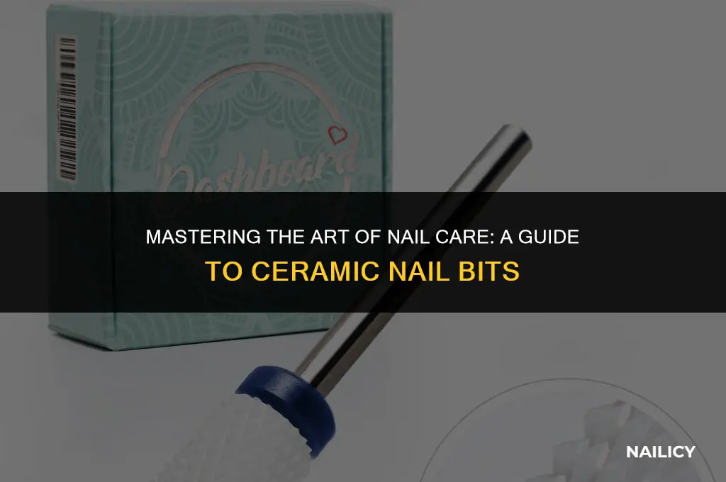 how to use ceramic nail bits