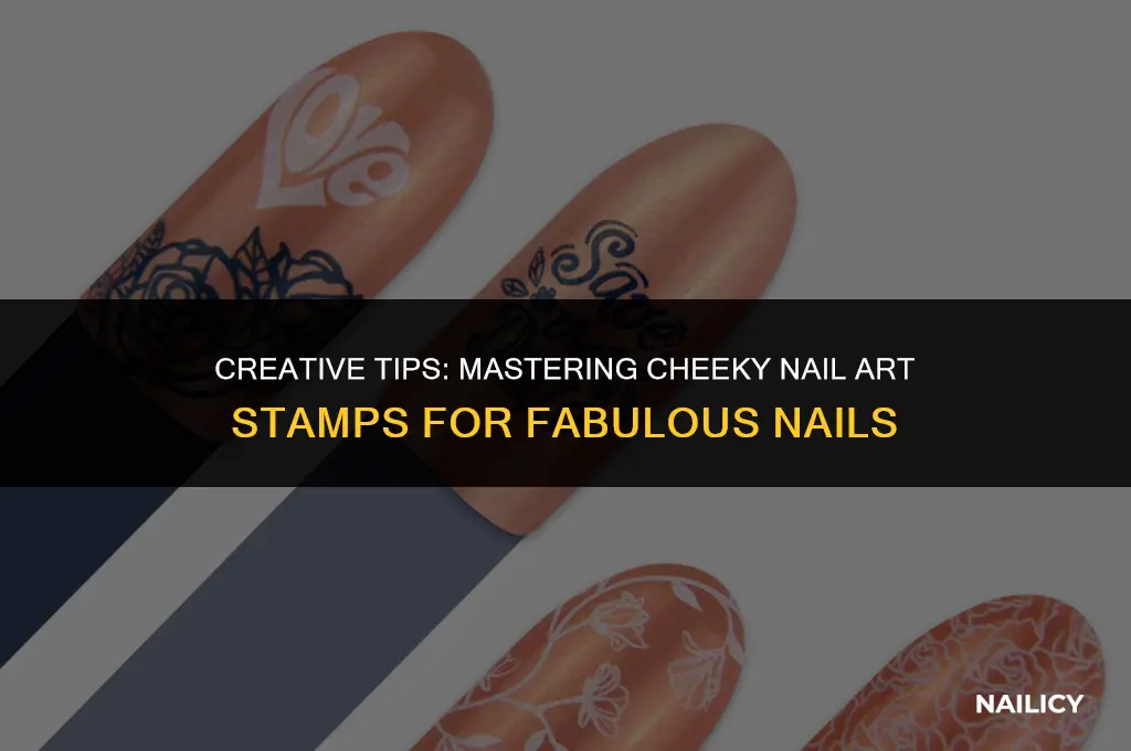how to use cheeky nail art stamps