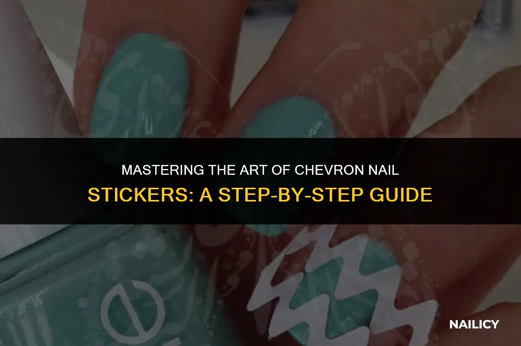 how to use chevron nail stickers