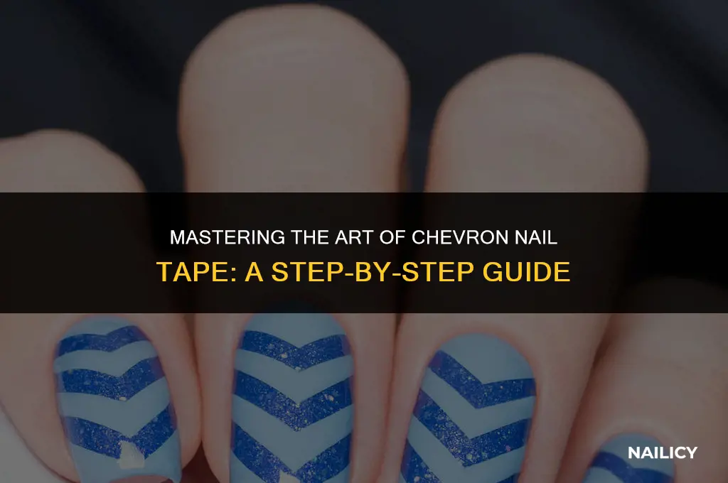 how to use chevron nail tape
