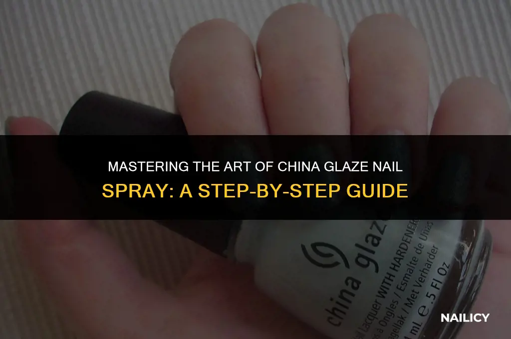 how to use china glaze nail spray