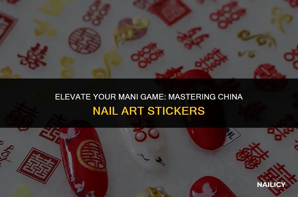 how to use china nail art stickers
